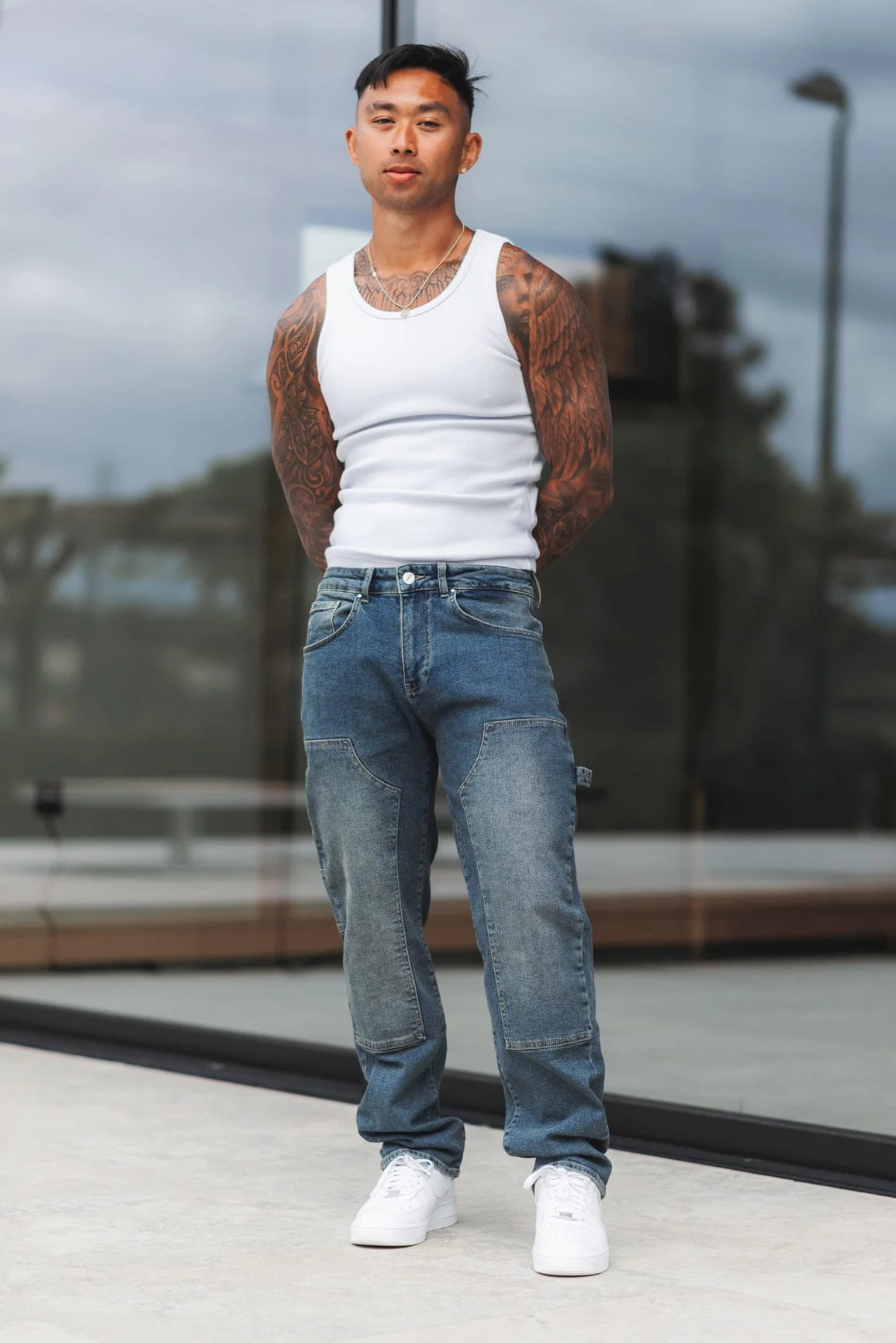 CARPENTER JEANS - WASHED STONE BLUE - Image 9