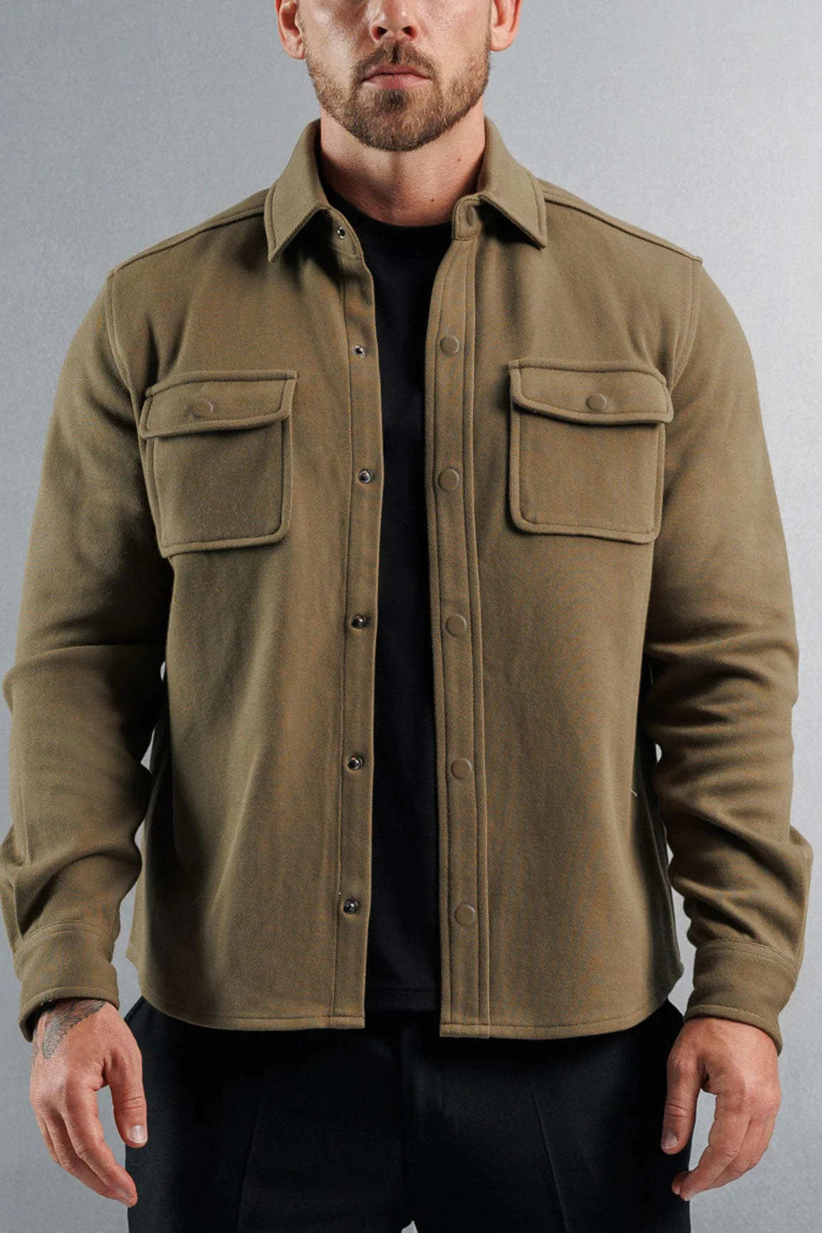 OVERSHIRT - KHAKI - Image 6
