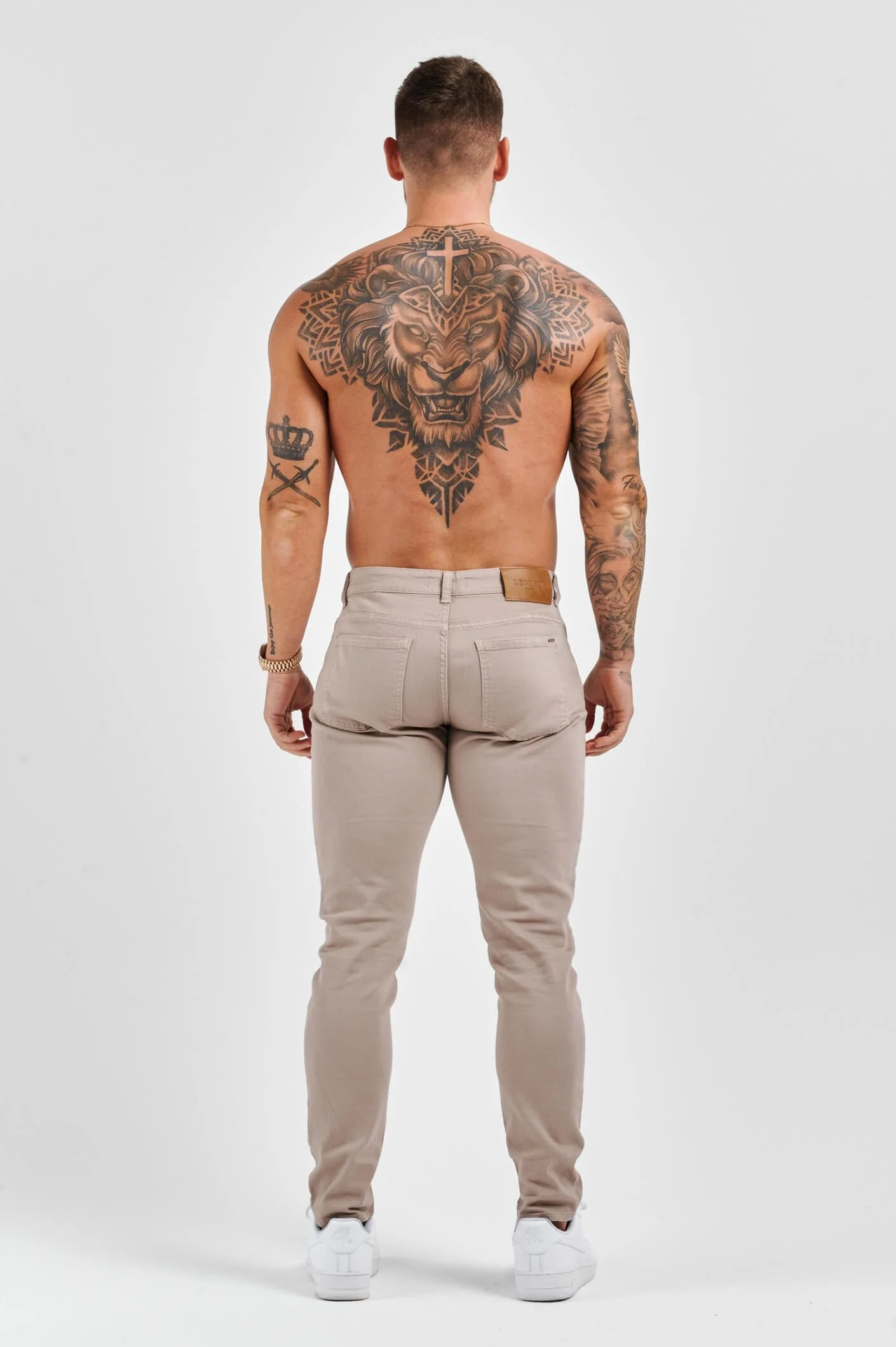 SLIM FIT JEANS 2.0 - BEIGE - Image 5