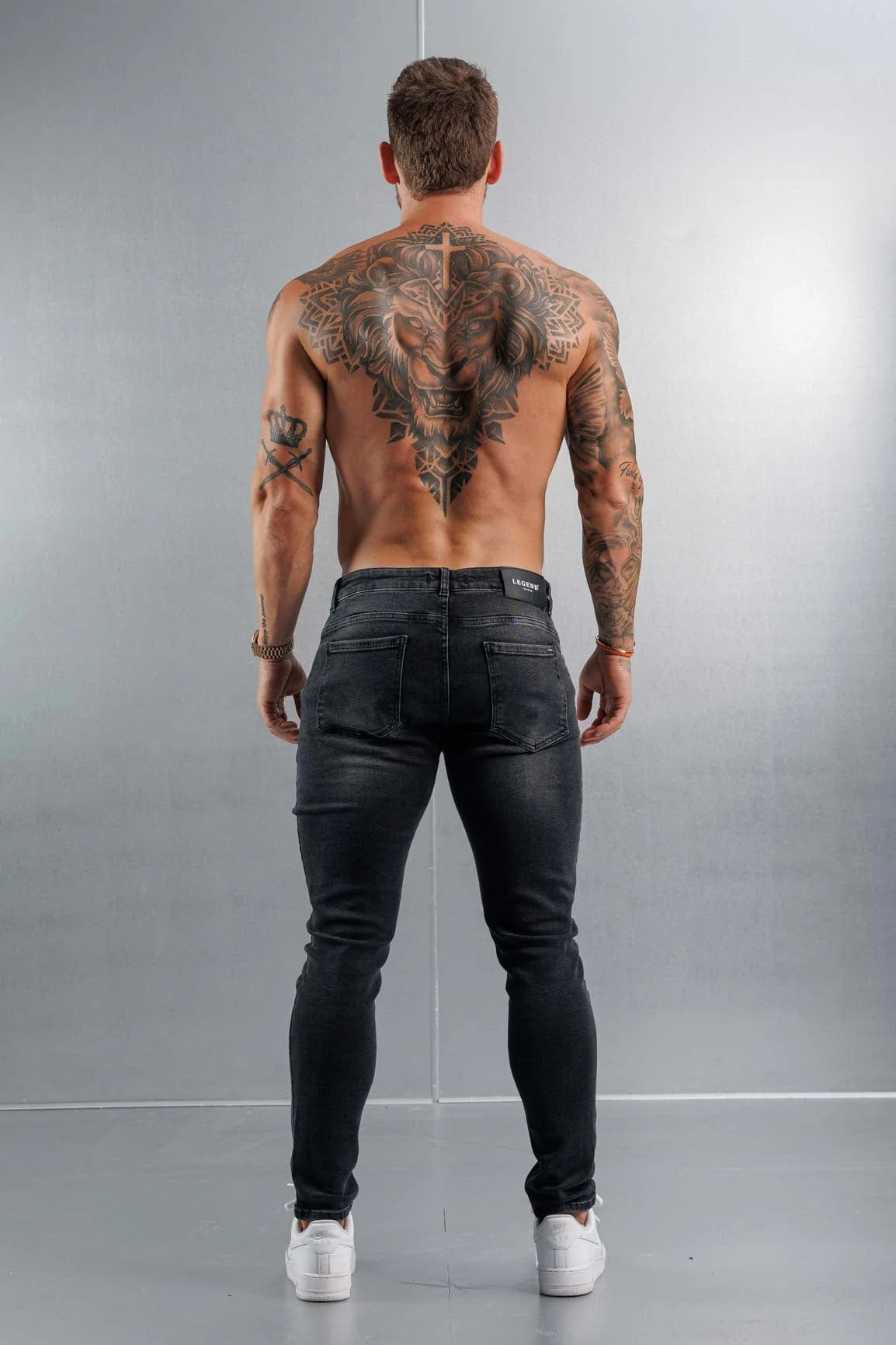 SLIM FIT JEANS 2.0 - CHARCOAL GREY - Image 6