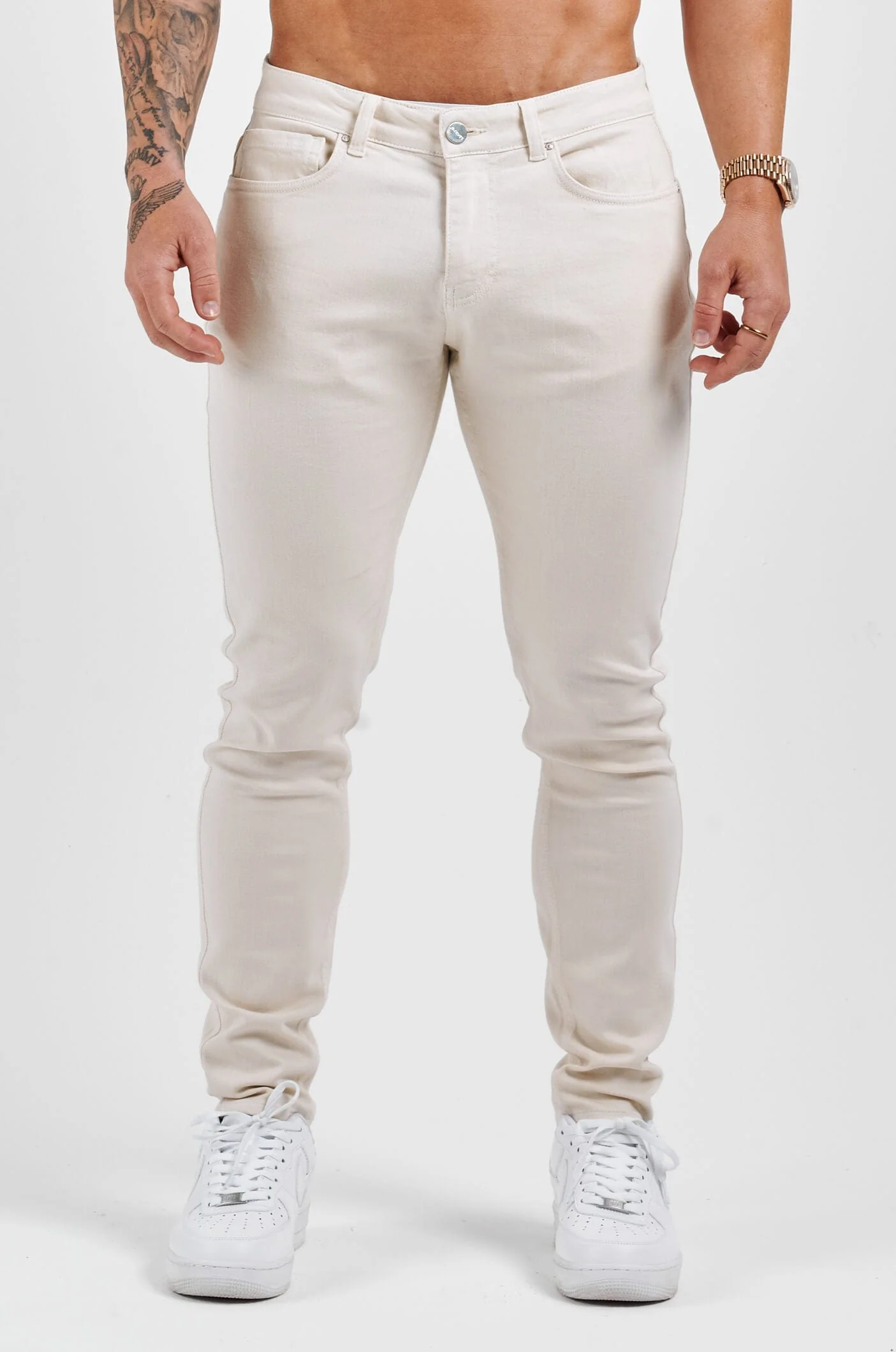 SLIM FIT JEANS 2.0 - OFF WHITE - Image 5