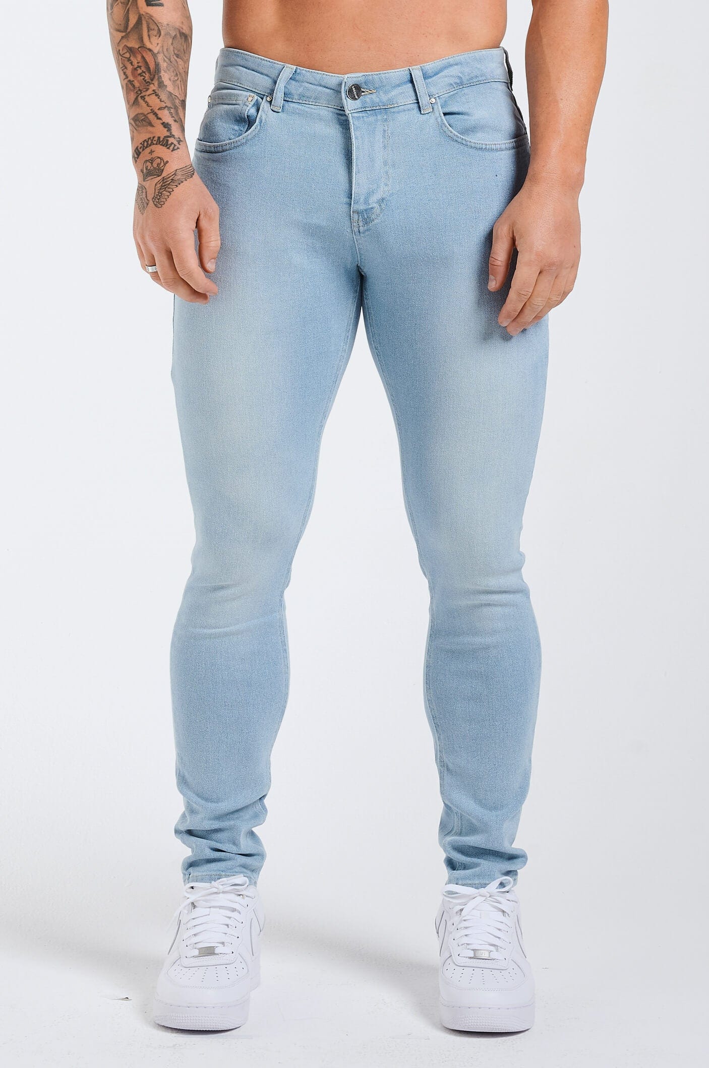 SLIM FIT JEANS 2.0 - PALE LIGHT BLUE - Image 3