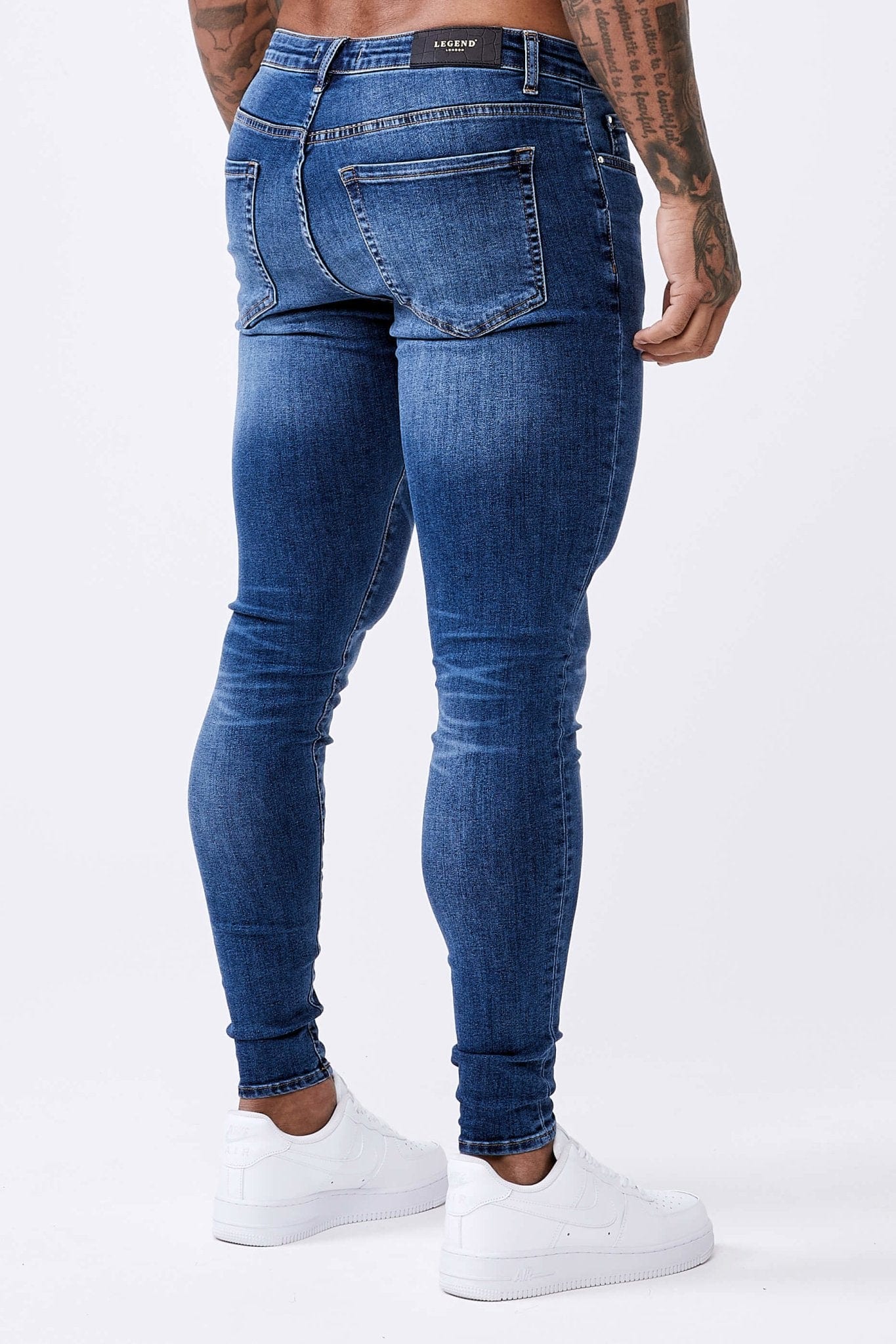 SKINNY FIT JEANS - VINTAGE BLUE EXTREME WASH - Image 6