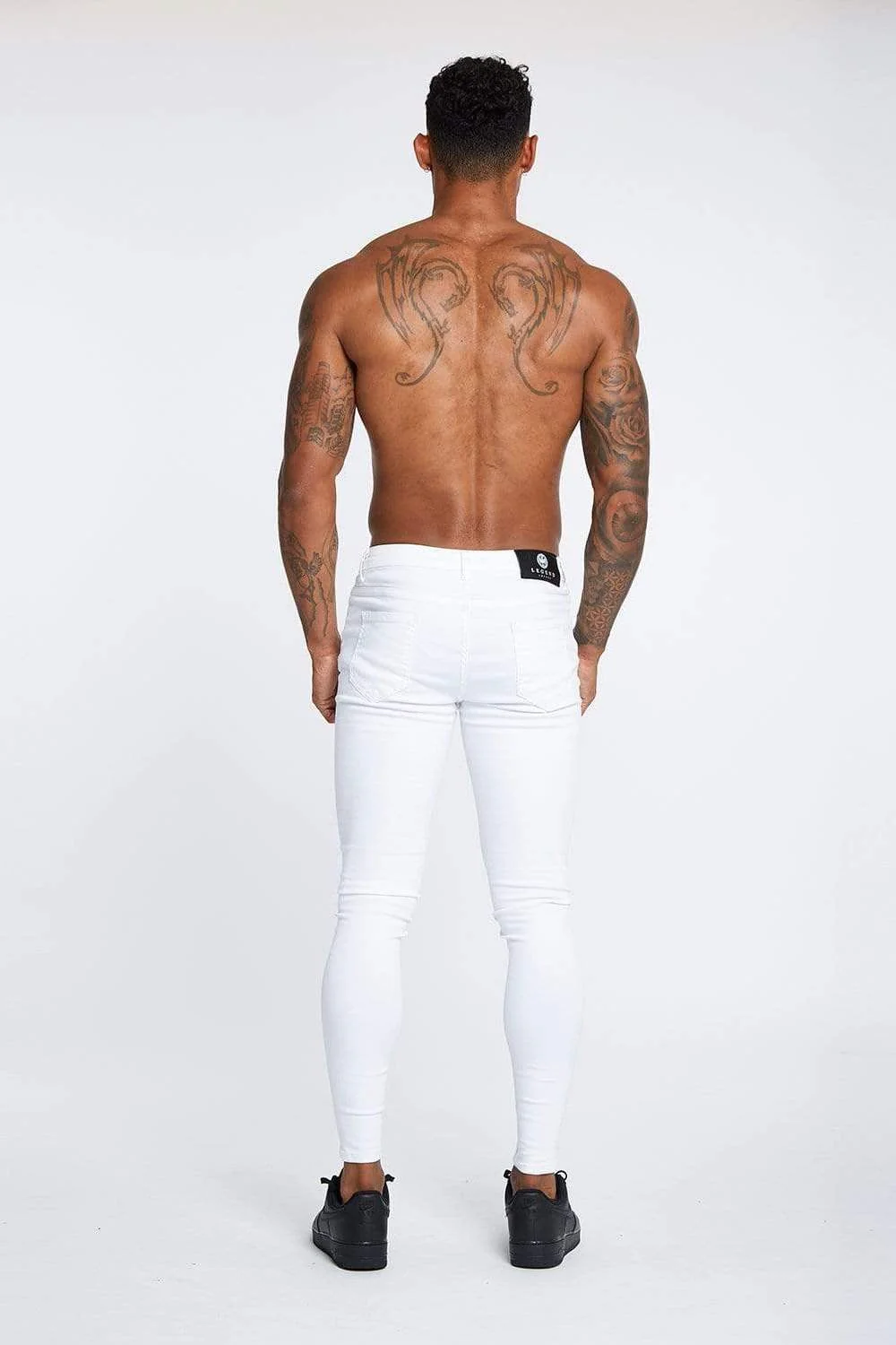 SKINNY FIT JEANS NON RIPPED - WHITE - Image 4